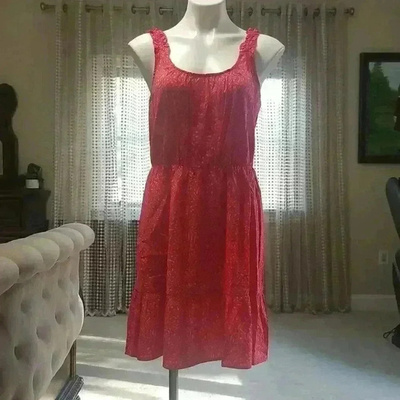 Banana  Republic Ruffle Fit- And- Flare Dress - Picture 11 of 12